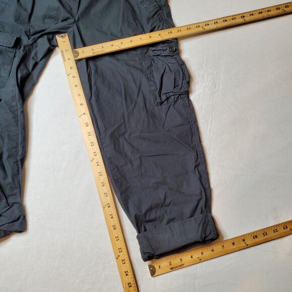 James Perse Standard Women's Size 2 (US - M) Cuffed Cargo Pants Black WPR1339 - Picture 3 of 9